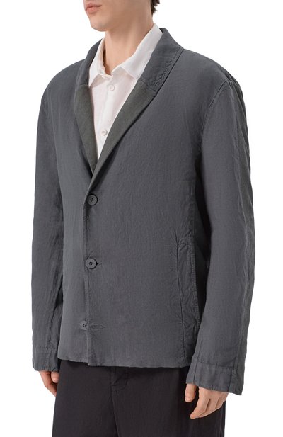 Пиджак изо льна и хлопка TRANSIT, арт. CFUTRCD135, фото 3