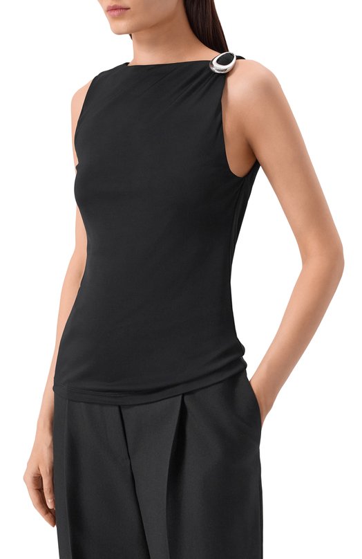 Топ из вискозы HUGO 50555782 Чёрный  50555782 Фото 3