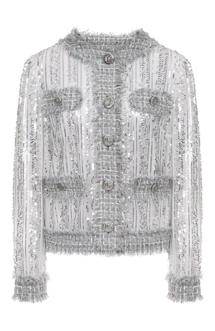 Женский жакет с отделкой пайетками DOLCE & GABBANA, арт. F27DLT/FLSKC