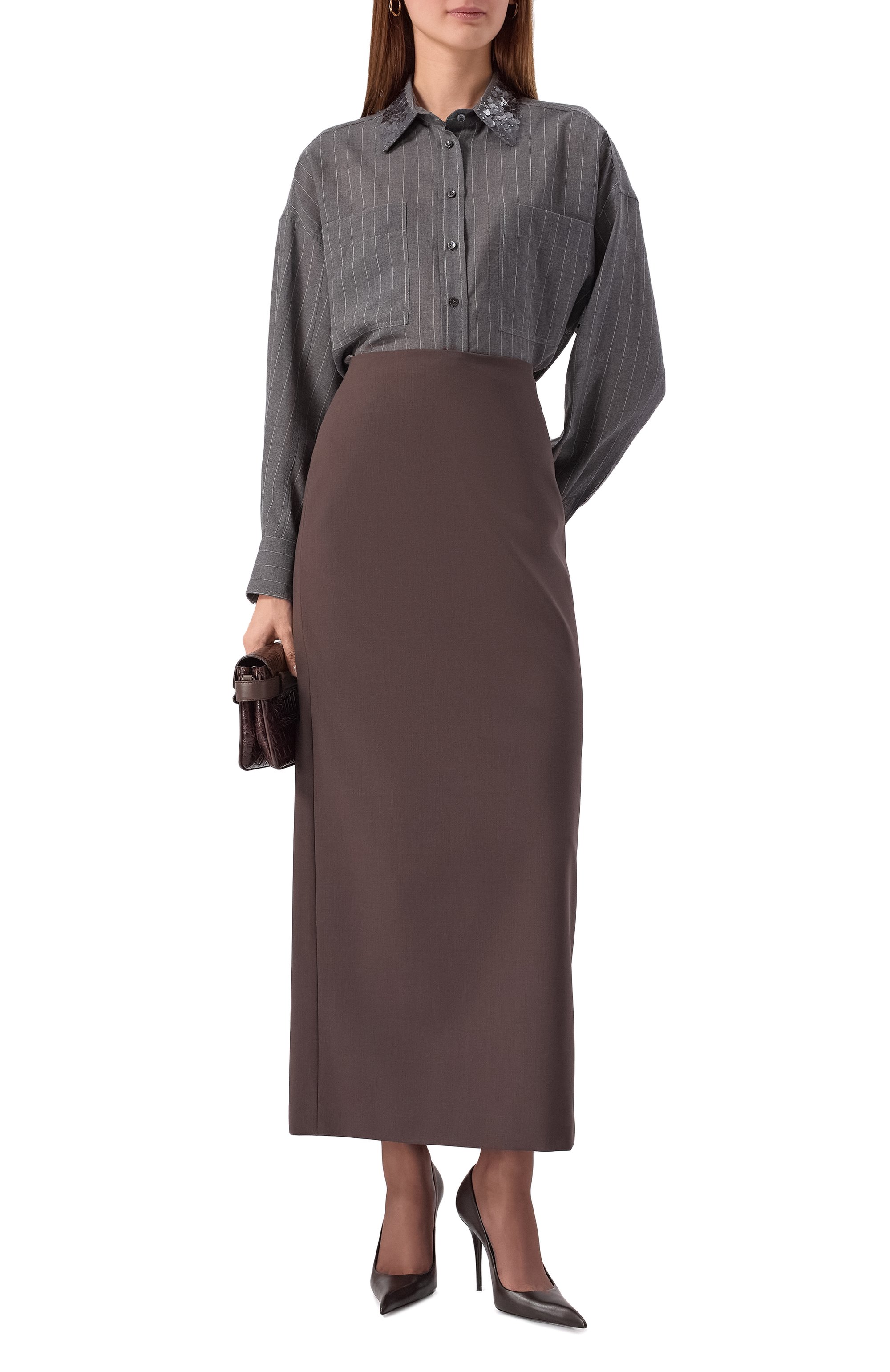 Шерстяная рубашка BRUNELLO CUCINELLI, арт. MP908RE506, фото 2