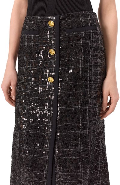 Юбка с отделкой пайетками GIAMBATTISTA VALLI, арт. 25SSPVCA2104-23LAB, фото 5