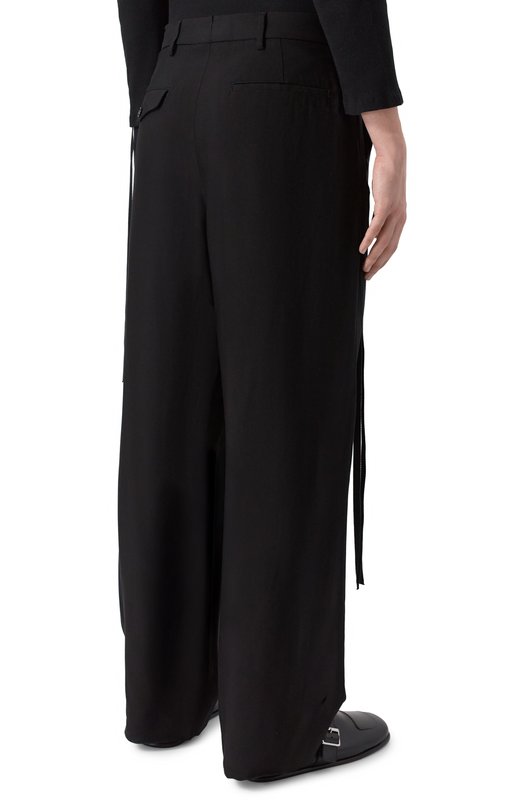 Брюки из вискозы Ann Demeulemeester B0010304/FA558 Чёрный  B0010304/FA558 Фото 4