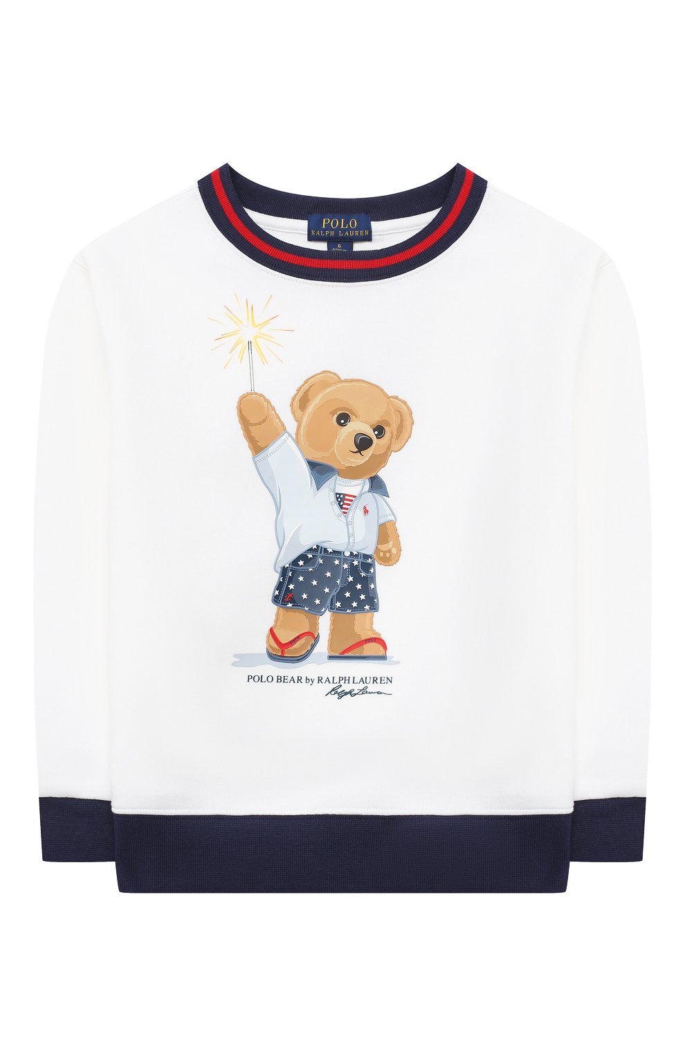 Хлопковый свитшот POLO RALPH LAUREN белого цвета по цене 9950 руб., арт. 321785970, фото 1 Хлопковый свитшот POLO RALPH LAUREN, арт. 321785970, фото 1