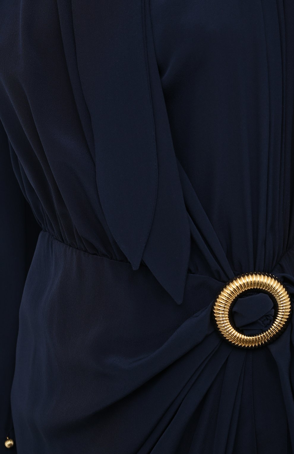 Шелковое платье LANVIN темно-синего цвета по цене 258000 руб., арт. RW-DR0055-4868-E21, фото 5 Шелковое платье LANVIN, арт. RW-DR0055-4868-E21, фото 5