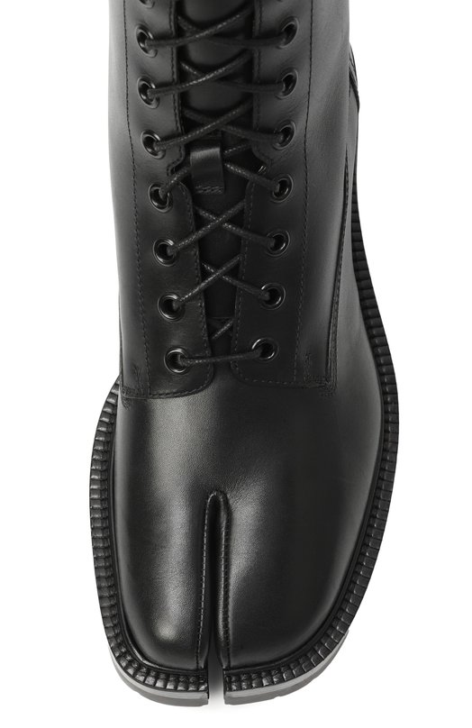 Кожаные ботинки Tabi Maison Margiela S39WU0225/P3292 Чёрный  S39WU0225/P3292 Фото 6