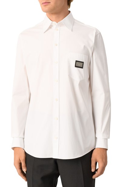 Хлопковая рубашка DOLCE & GABBANA, арт. G5JG4T/FU5U8, фото 3