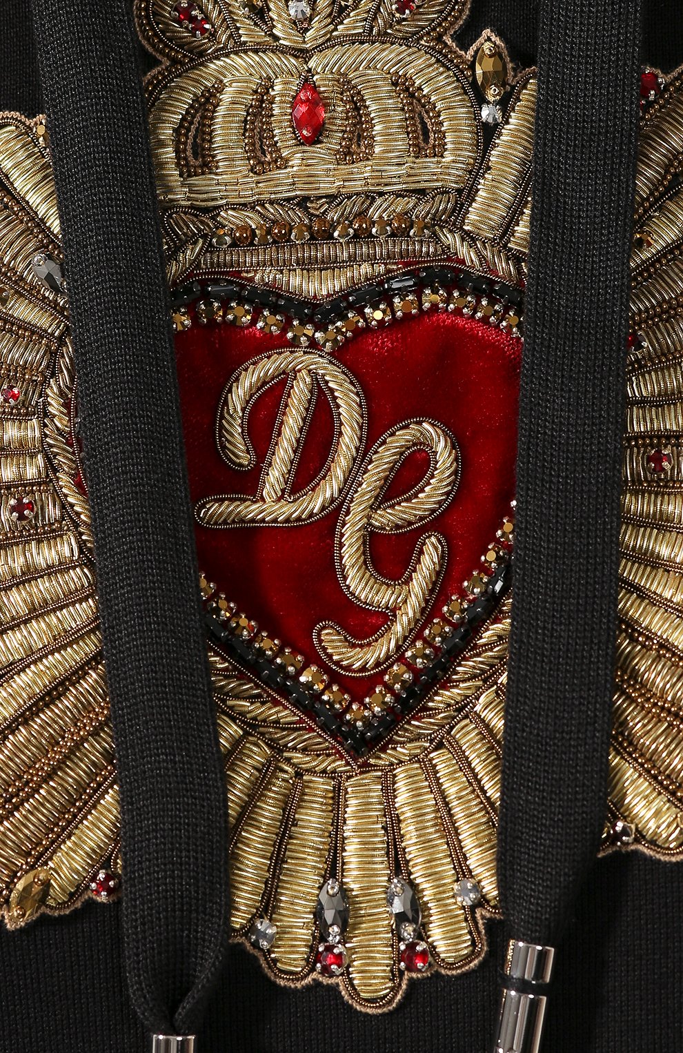 Хлопковое худи DOLCE & GABBANA черного цвета по цене 125500 руб., арт. F9H75Z/G7VVS, фото 5 Хлопковое худи DOLCE & GABBANA, арт. F9H75Z/G7VVS, фото 5