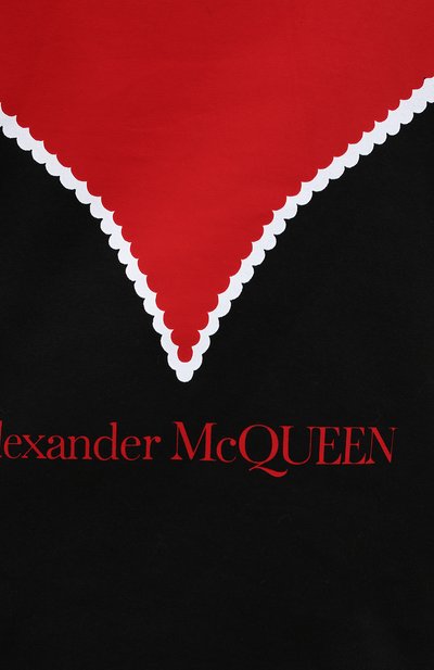 Хлопковая футболка ALEXANDER MCQUEEN черного цвета по цене 29950 руб., арт. 642485/QZACA, фото 5 Хлопковая футболка ALEXANDER MCQUEEN, арт. 642485/QZACA, фото 5