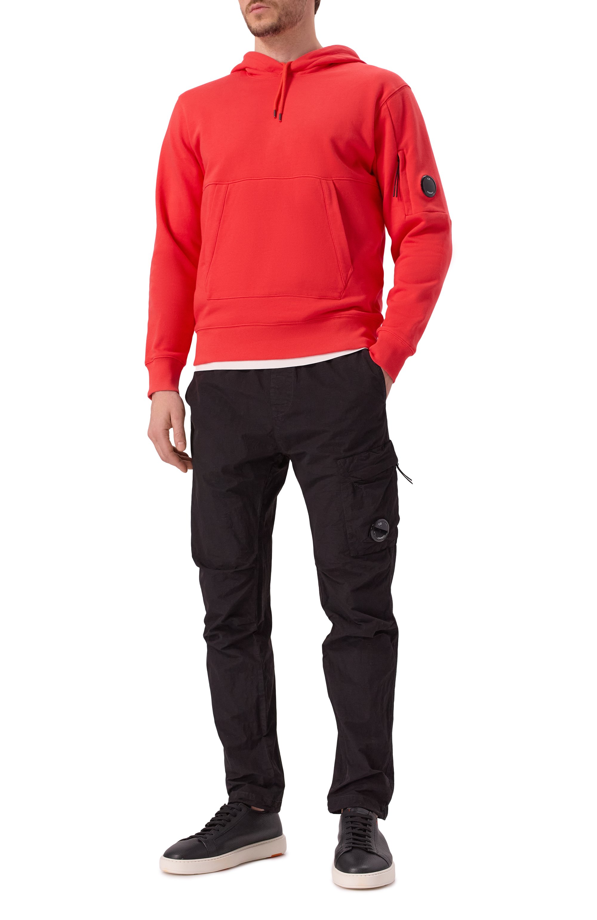 Хлопковое худи C.P. COMPANY, арт. 18CMSS024A005086W, фото 2