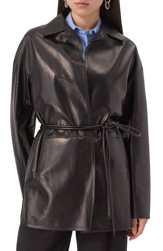 Кожаная куртка Kiton D59672K0919F02 Чёрный  D59672K0919F02 Фото 3