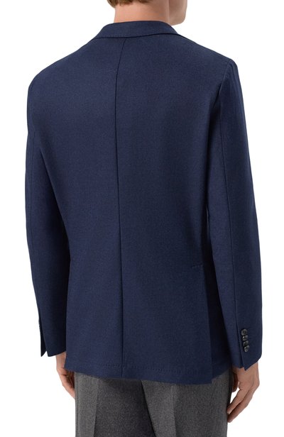 Пиджак из шерсти и хлопка SARTORIA LATORRE синего цвета по цене 95800 руб., арт. JD74/PJ0493, фото 4 Пиджак из шерсти и хлопка SARTORIA LATORRE, арт. JD74/PJ0493, фото 4
