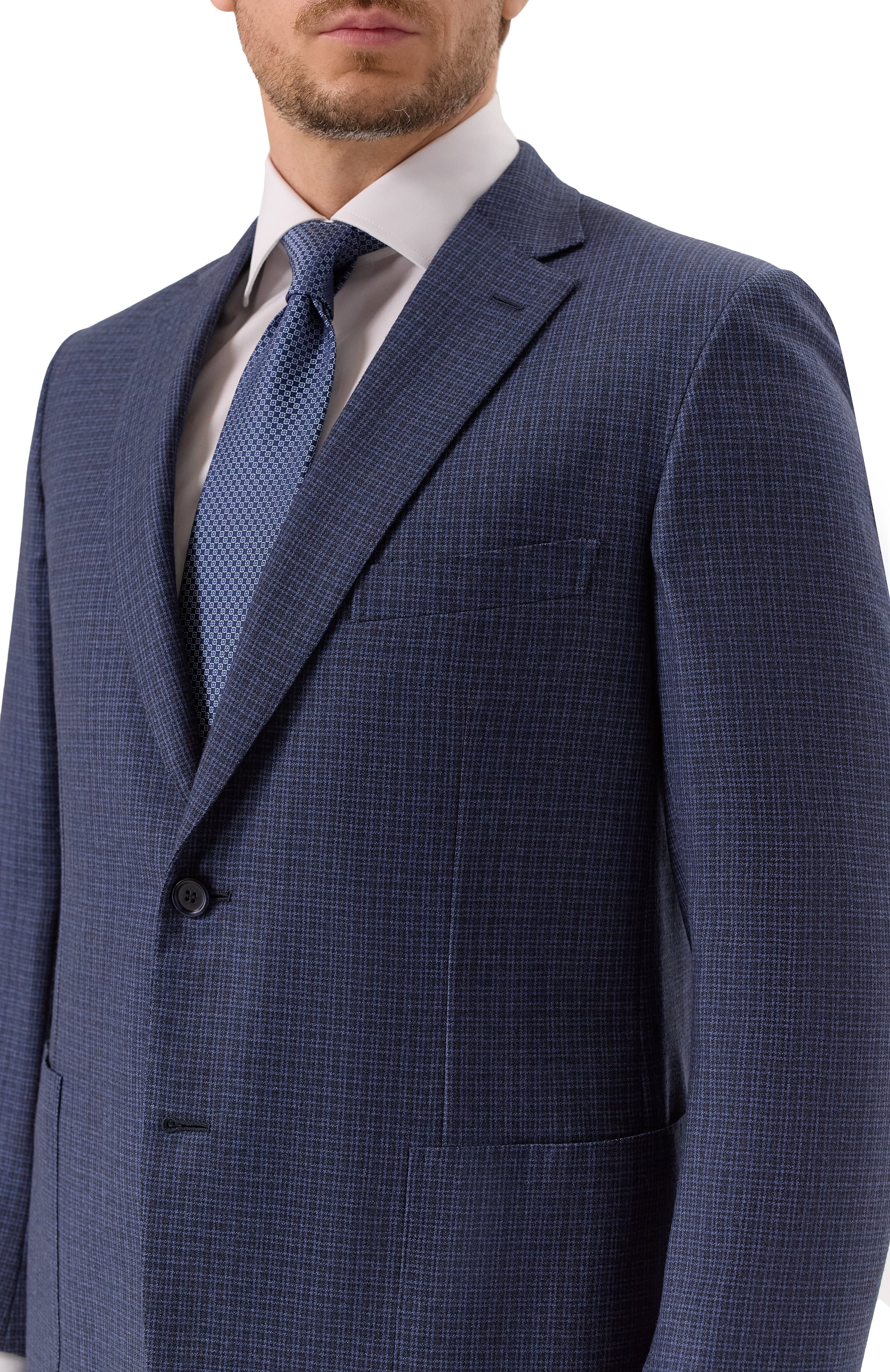 Шерстяной костюм с однобортным пиджаком BRIONI, арт. RA0J0L/07A3J/BRUNIC0/2, фото 8