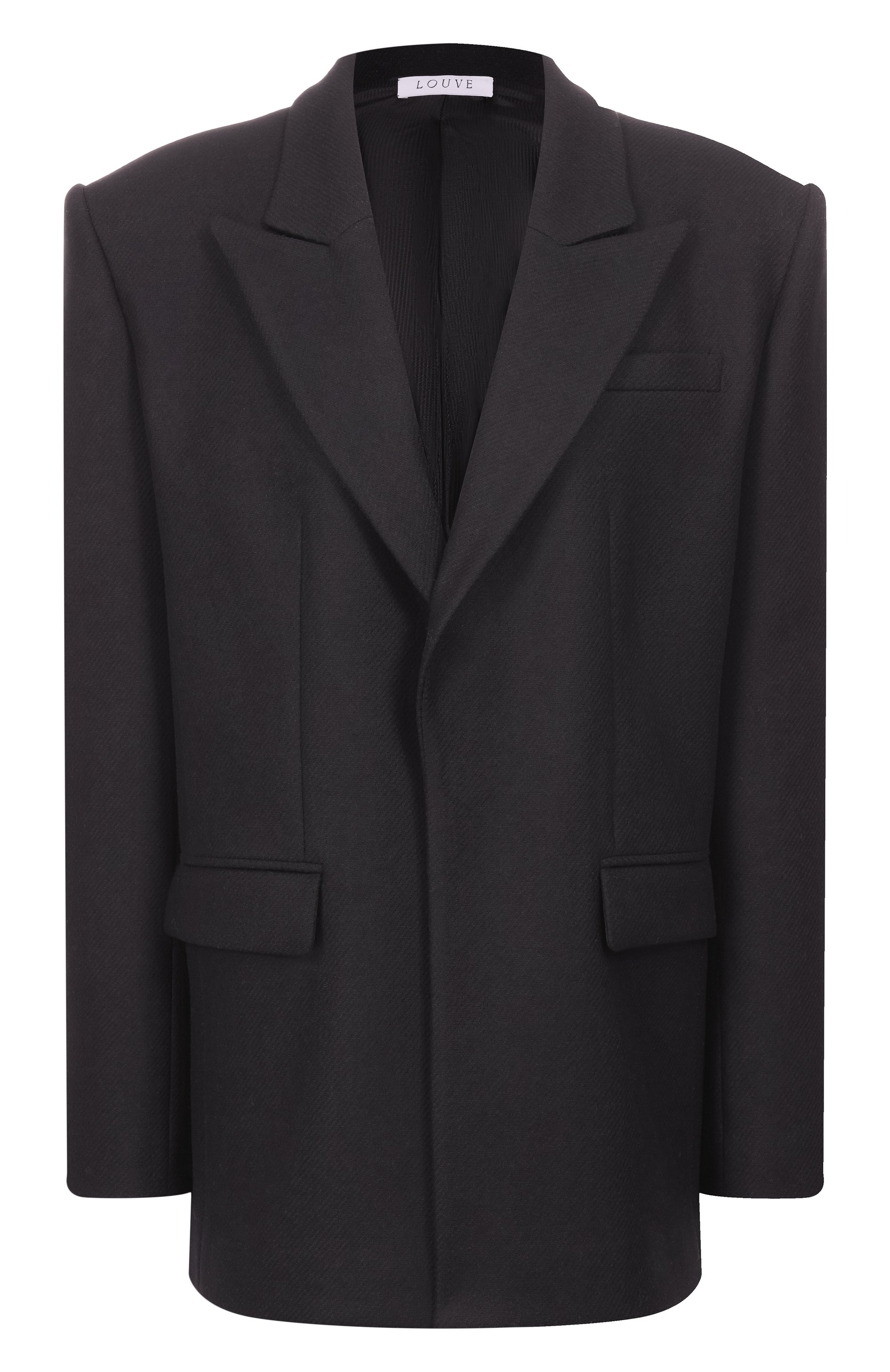 Шерстяной жакет LOUVE черного цвета по цене 165000 руб., арт. 25-06-06-01-11-05-01, фото 1 Шерстяной жакет LOUVE, арт. 25-06-06-01-11-05-01, фото 1
