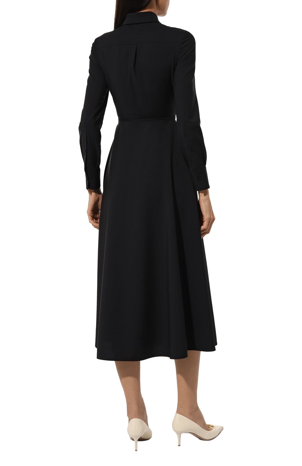 Шерстяное платье VALENTINO темно-синего цвета по цене 384000 руб., арт. 5B3VA9D12QB, фото 4 Шерстяное платье VALENTINO, арт. 5B3VA9D12QB, фото 4