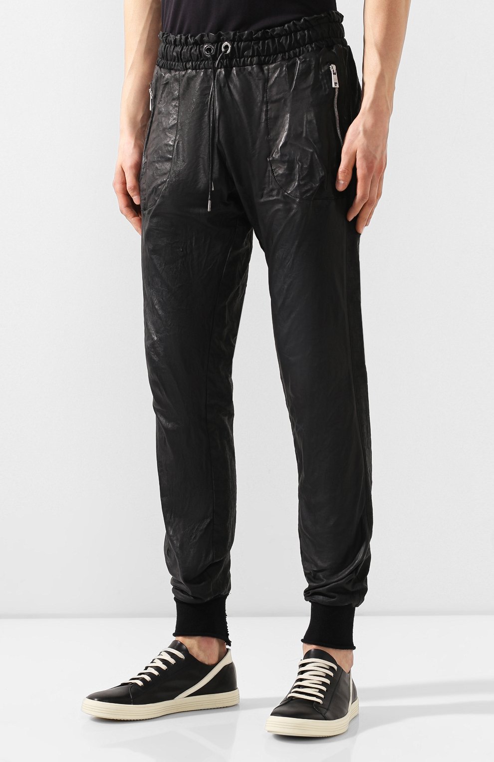 Кожаные джоггеры GIORGIO BRATO, арт. GU19S8473VSC0D, фото 3