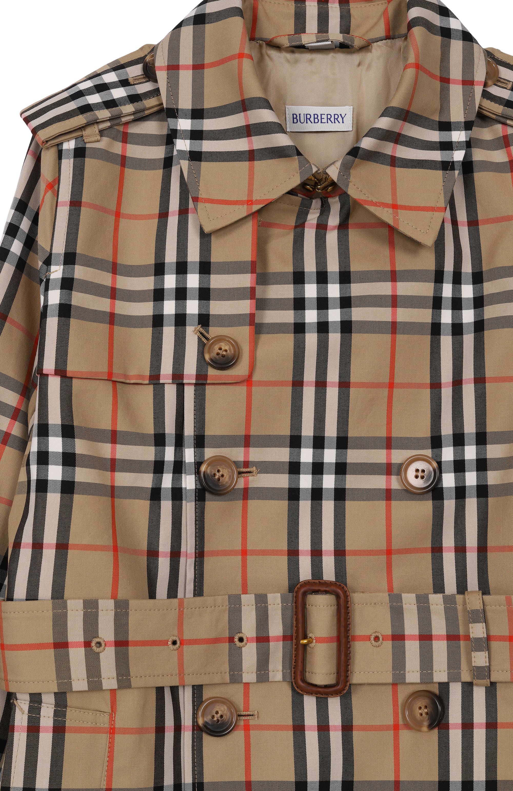 Хлопковый тренч BURBERRY бежевого цвета по цене 158500 руб., арт. 8121260, фото 3 Хлопковый тренч BURBERRY, арт. 8121260, фото 3