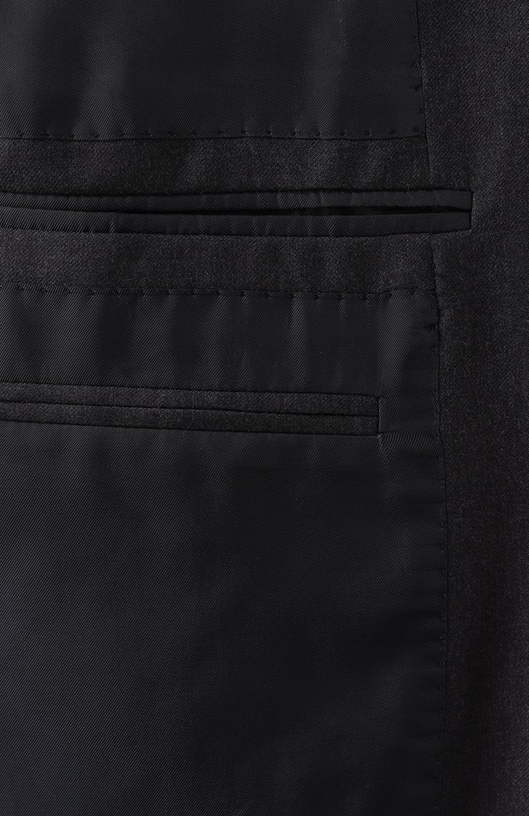 Мужской шерстяной костюм ZEGNA темно-серого цвета, арт. 221225/C22684 | Фото 9 (Материал внешний: Шерсть; Рукава: Длинные; Костюмы М: Однобортный; Стили: Классический)