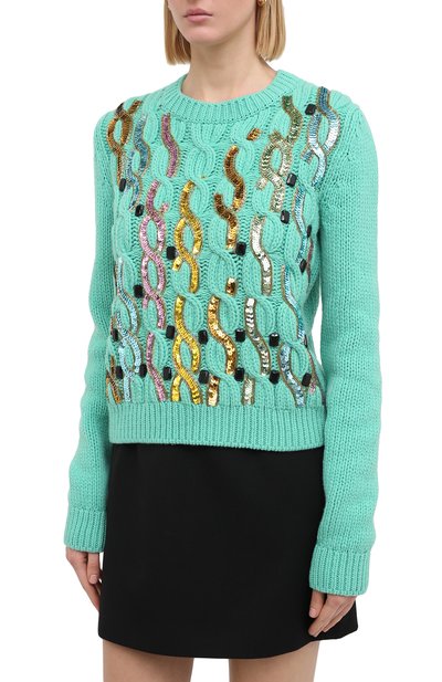 Шерстяной свитер GUCCI, арт. 631469/XKBCI, фото 3