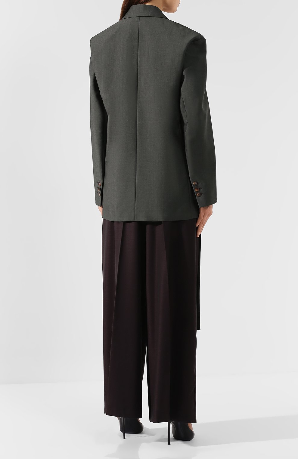 Шерстяной жакет ACNE STUDIOS зеленого цвета по цене 44950 руб., арт. AH0042, фото 4 Шерстяной жакет ACNE STUDIOS, арт. AH0042, фото 4