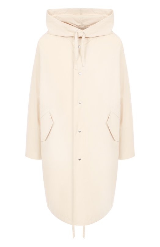 Хлопковый плащ Jil Sander J04AH0002-J45026 Кремовый J04AH0002-J45026
