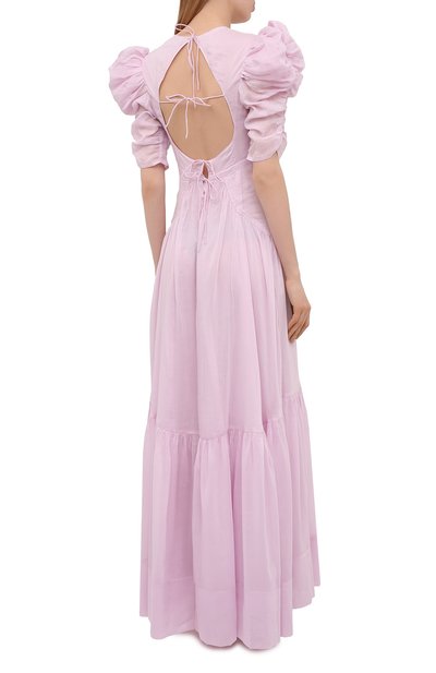 Платье из хлопка и шелка ISABEL MARANT, арт. R01999-21E025I/KATICI, фото 4