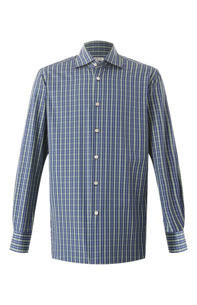Мужская хлопковая рубашка KITON, арт. UCIH0909722