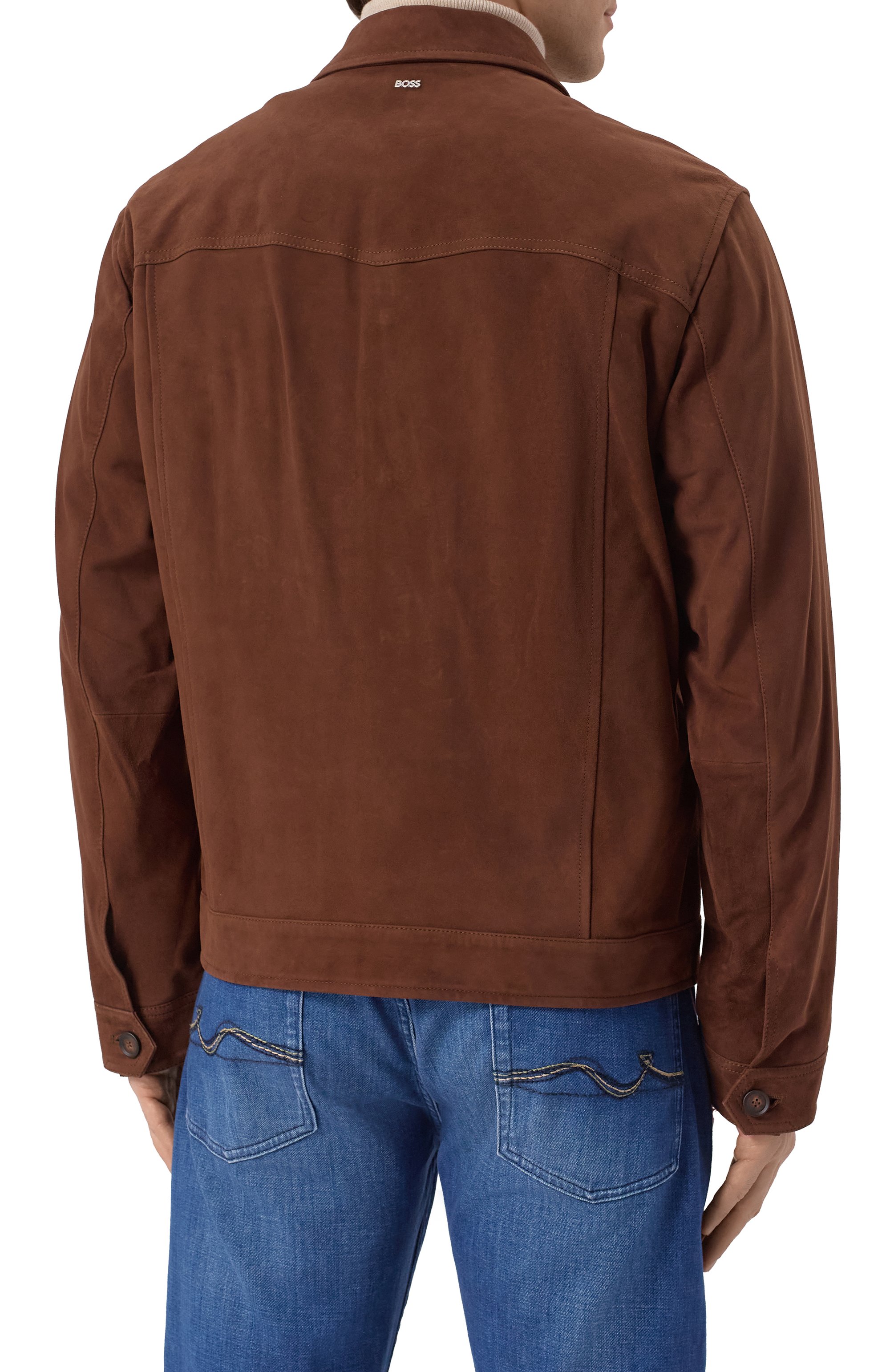 Замшевая куртка-рубашка BOSS, арт. 50538002, фото 4