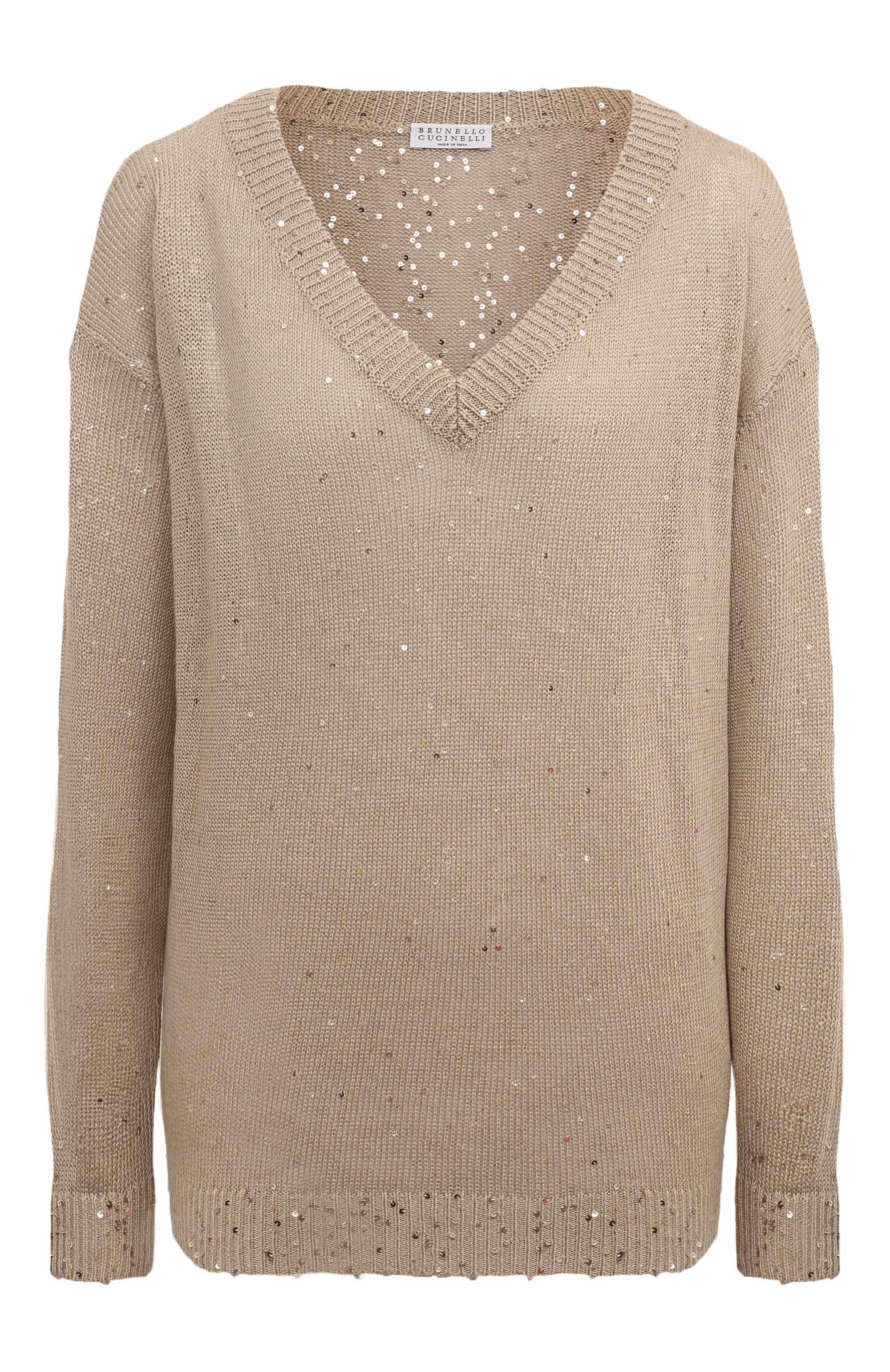 Пуловер изо льна и шелка BRUNELLO CUCINELLI, арт. M1000B1033, фото 1