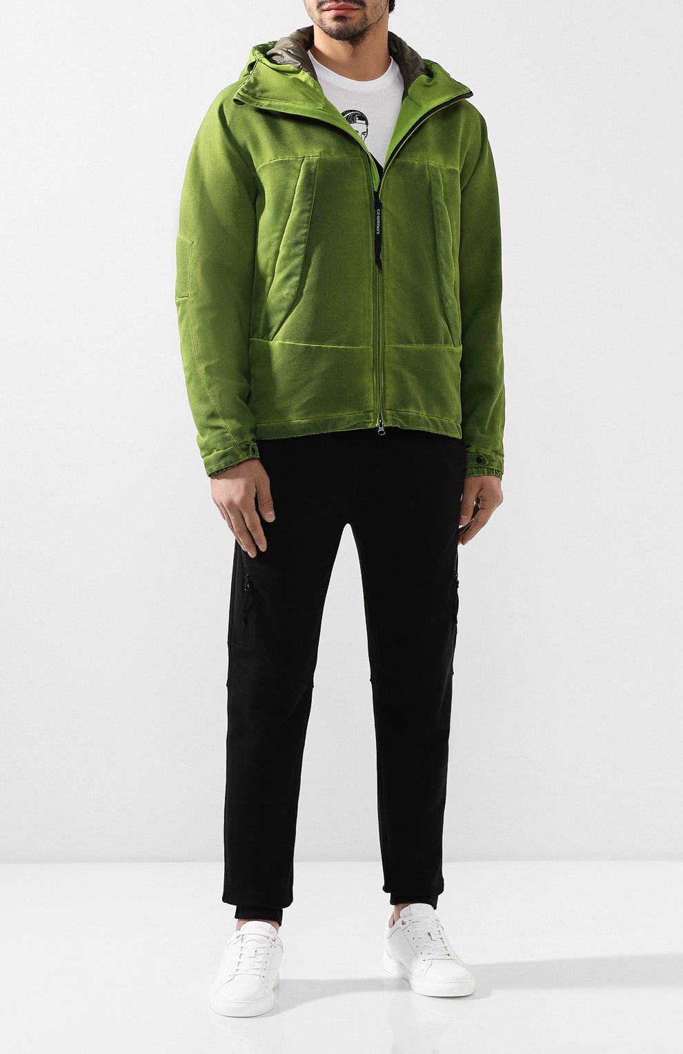 Утепленная куртка C.P. COMPANY зеленого цвета по цене 76400 руб., арт. 07CM0W079A-005575S, фото 2 Утепленная куртка C.P. COMPANY, арт. 07CM0W079A-005575S, фото 2