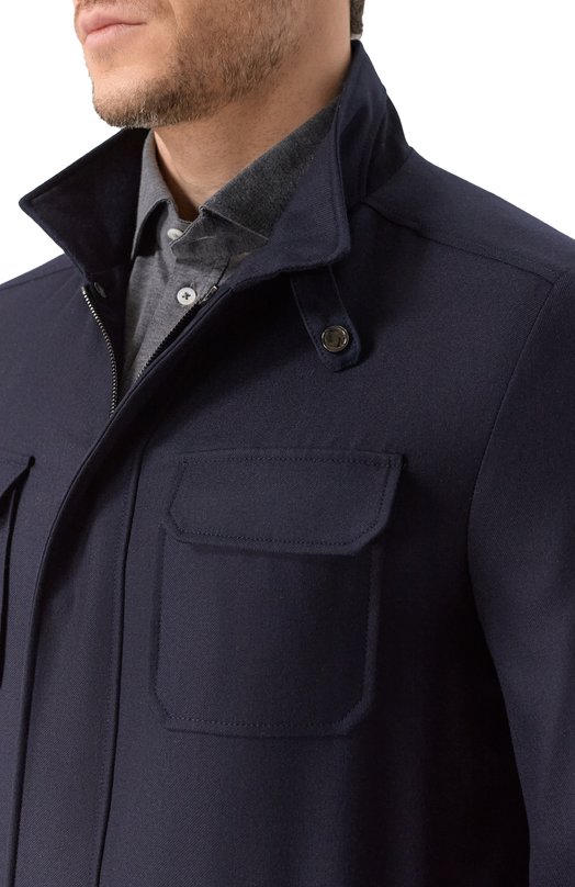 Кашемировая куртка Stefano Ricci MDJ6100040/5607 Синий  MDJ6100040/5607 Фото 5