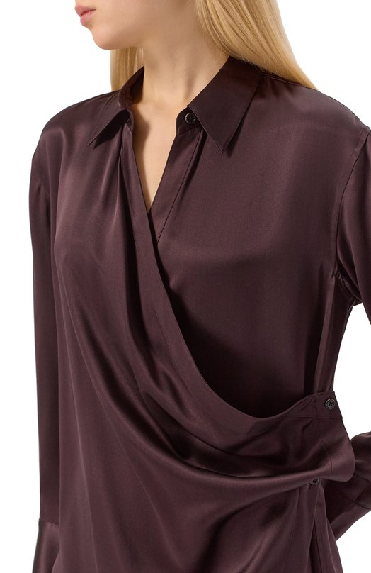 Атласное платье Helmut Lang P06HW605 Фиолетовый  P06HW605 Фото 4