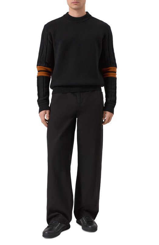 Кожаные кеды Ferragamo 026363/772 Чёрный  026363/772 Фото 2