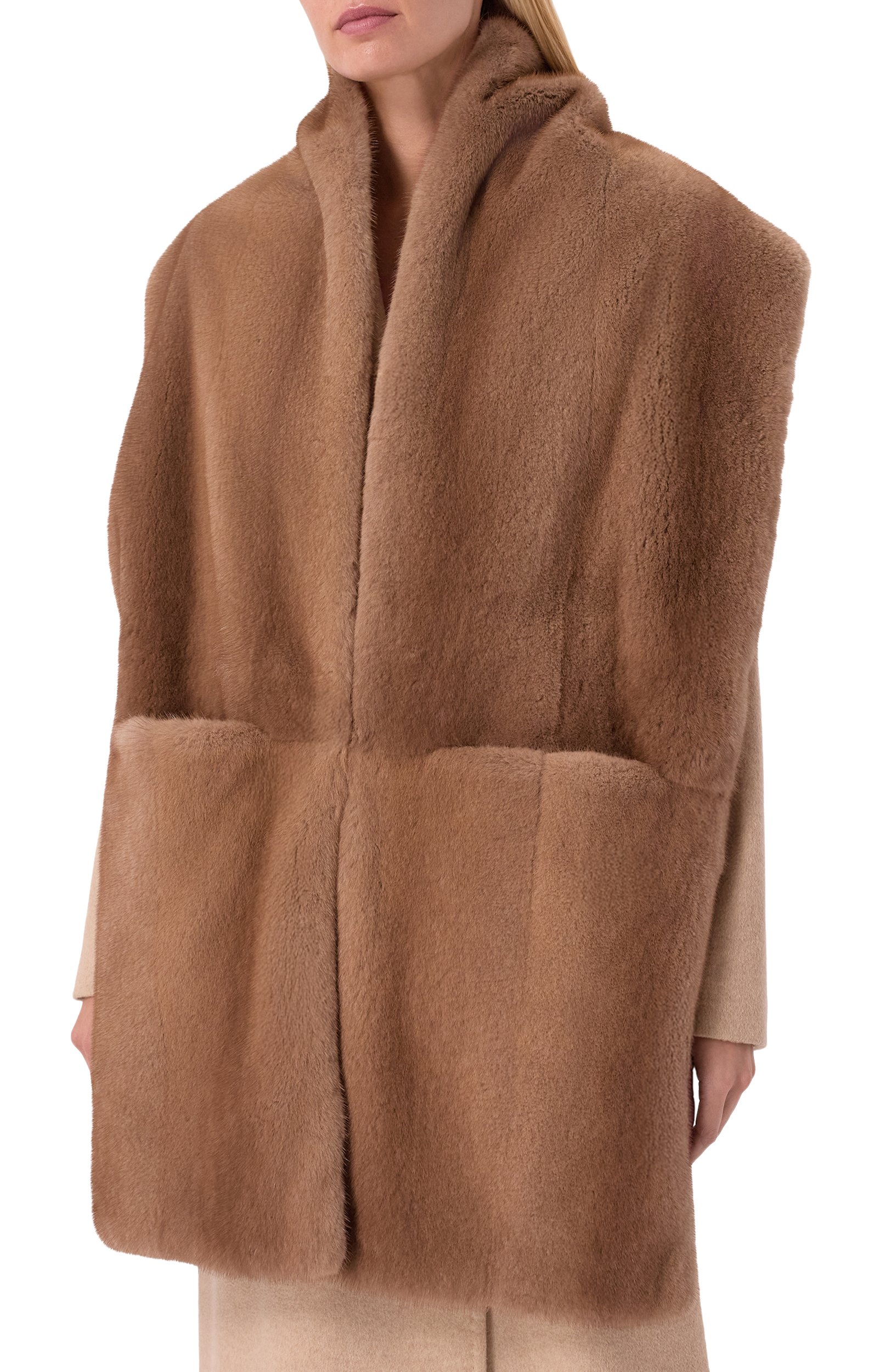 Шарф из норки MVST, арт. MSC04-MINK-PASTEL, фото 4