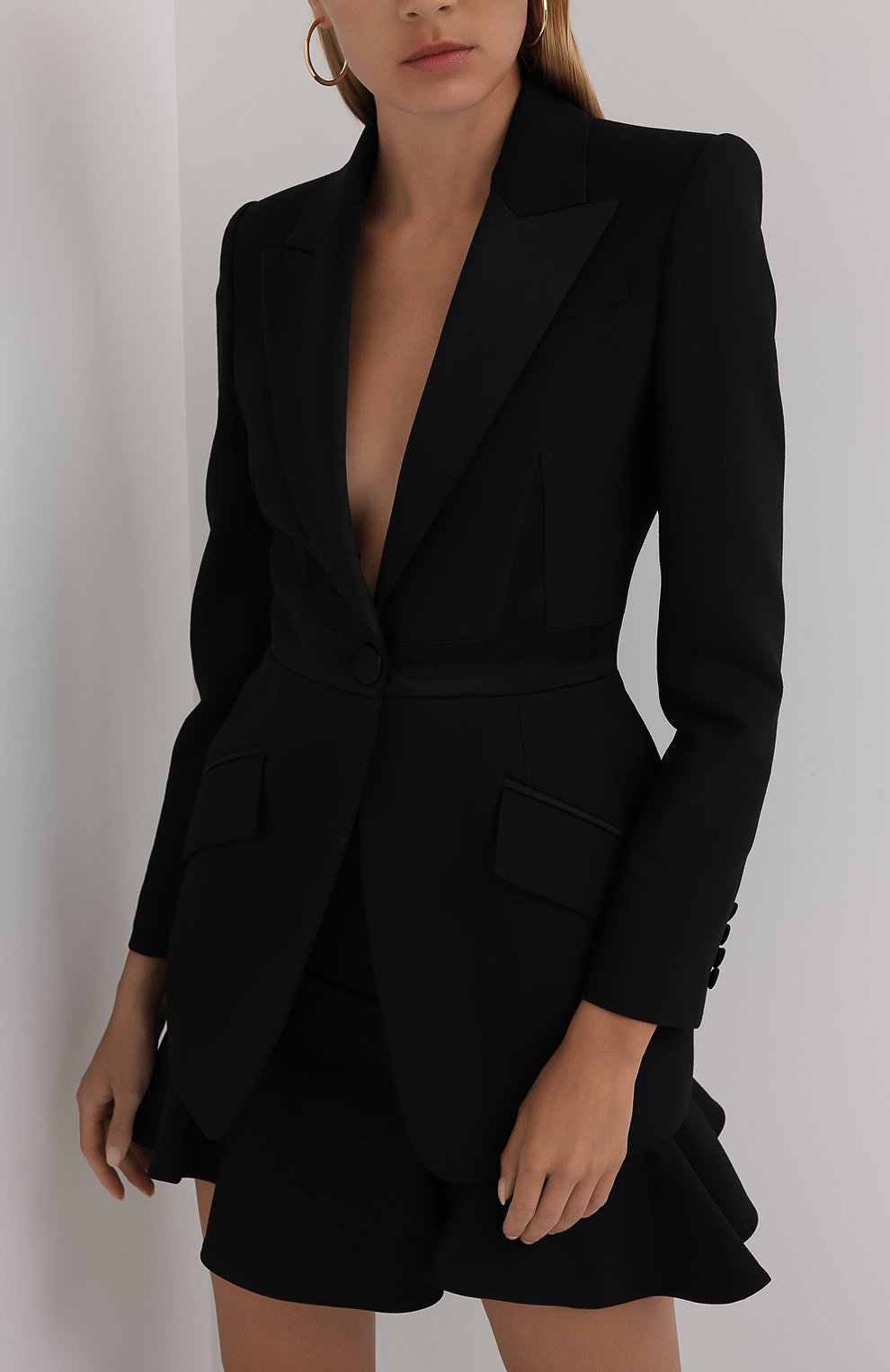 Жакет из шерсти и шелка ALEXANDER MCQUEEN, арт. 627518/QJAAA, фото 3