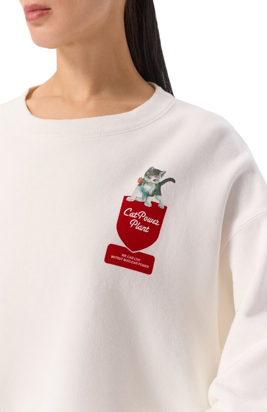 Хлопковый свитшот Undercover UC2E8802-3 Белый  UC2E8802-3 Фото 5