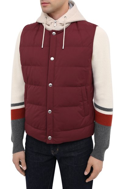 Пуховый жилет BRUNELLO CUCINELLI, арт. MM4593870G, фото 3