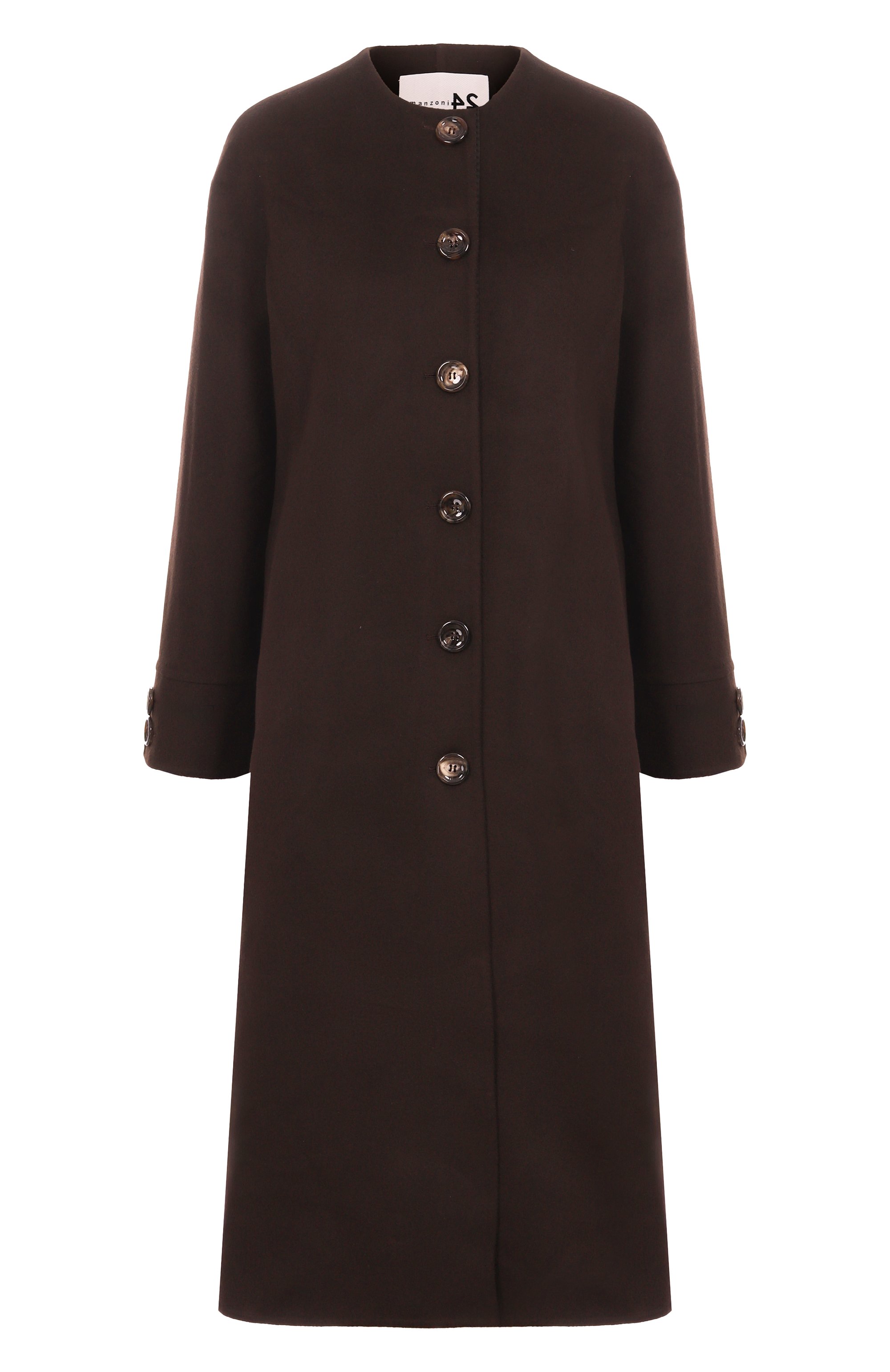 Пальто из шерсти и кашемира MANZONI24, арт. 25M1504-DB1L8D, фото 1