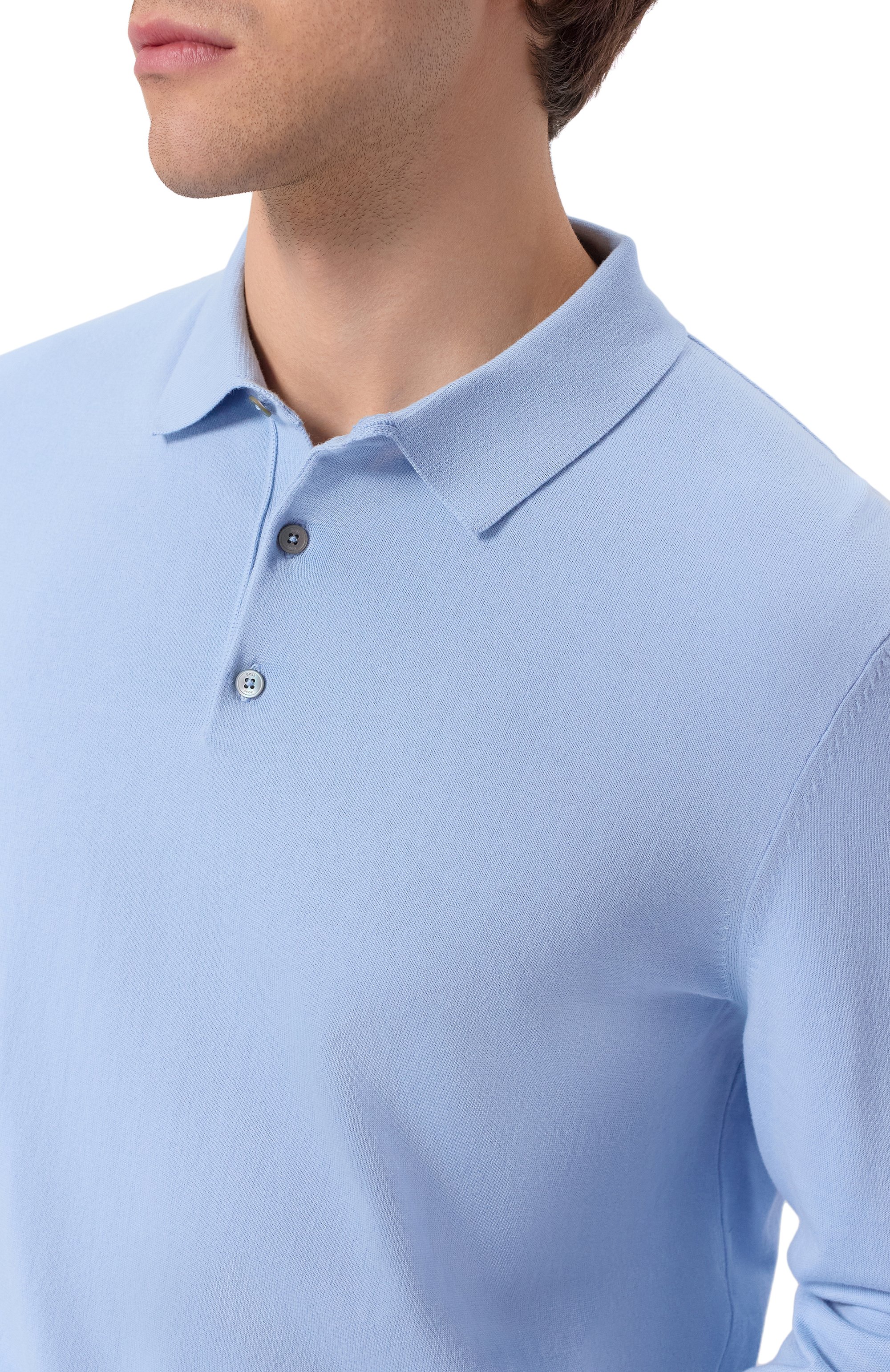 Хлопковое поло BOSS, арт. 50506025, фото 5