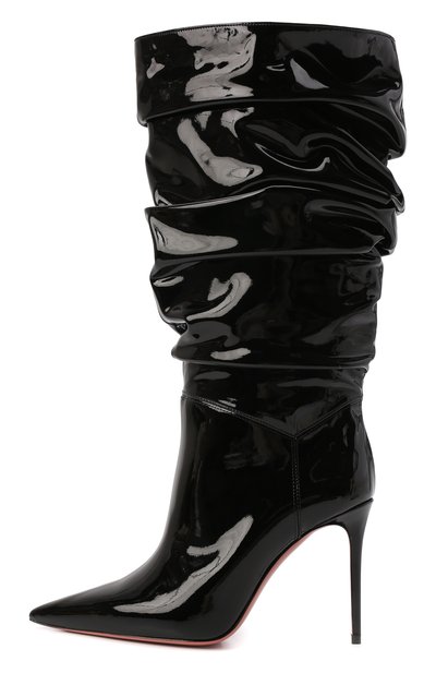 Кожаные сапоги jahleel AMINA MUADDI, арт. JAHLEEL B00TIE/PATENT/BLACK, фото 4