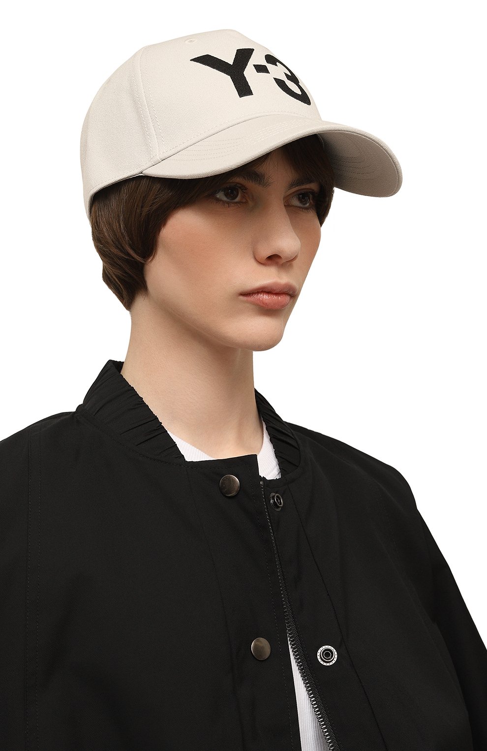 Бейсболка Y-3 кремового цвета по цене 10800 руб., арт. H62982, фото 2 Бейсболка Y-3, арт. H62982, фото 2