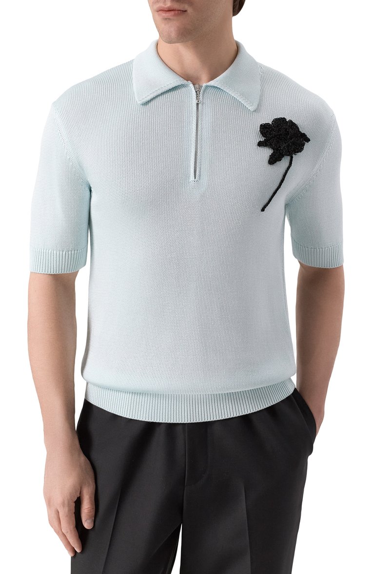 Поло из хлопка и льна JIL SANDER, арт. J21GL0114-J18341, фото 1