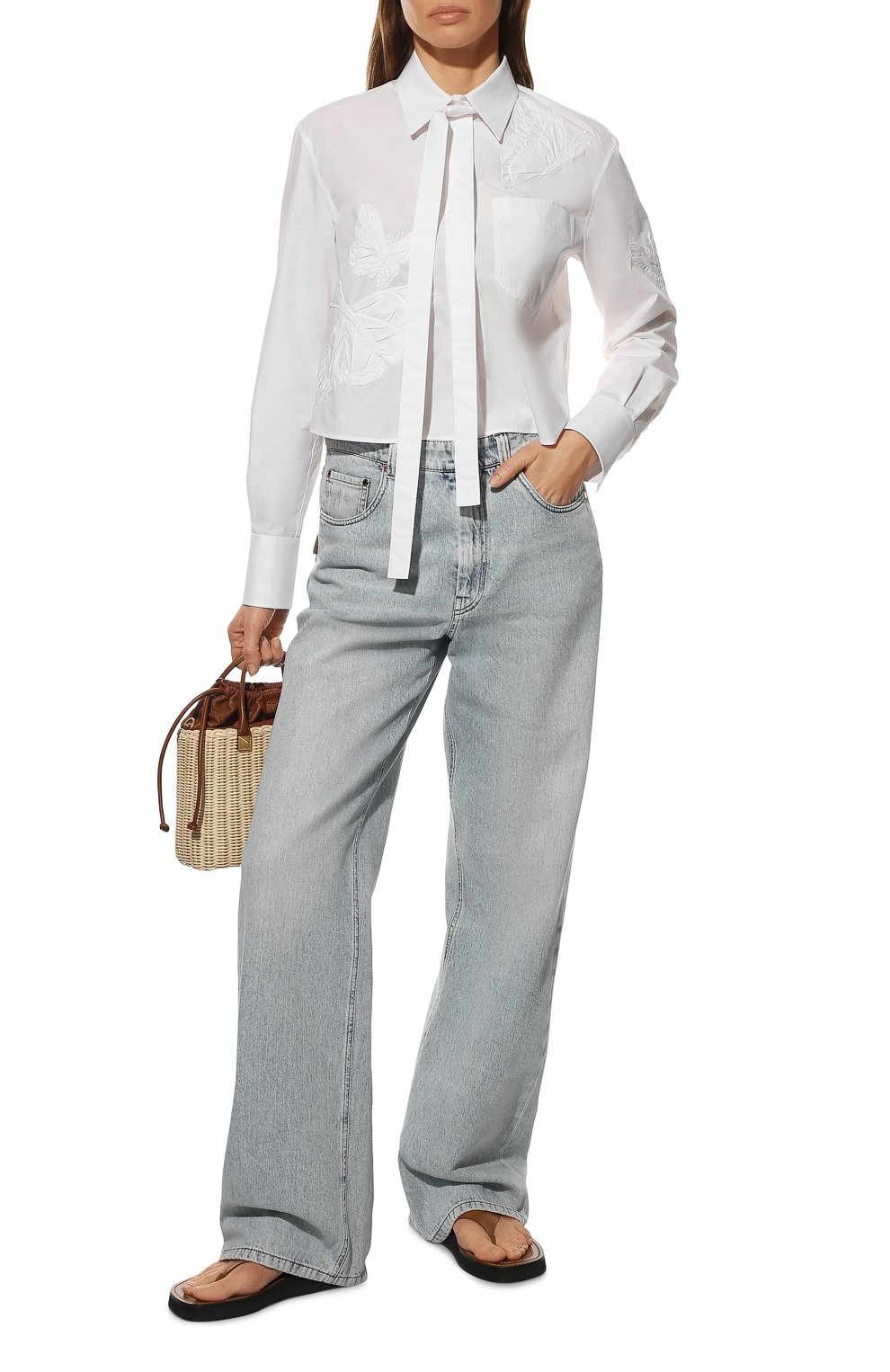 Хлопковая рубашка VALENTINO, арт. XB3AB3305A6, фото 2