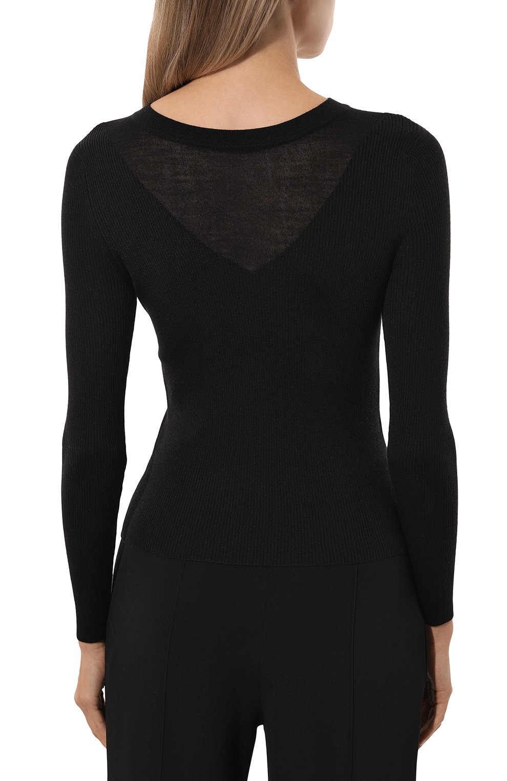 Пуловер из шерсти и шелка LORENA ANTONIAZZI, арт. I24111GM47A/2862, фото 4