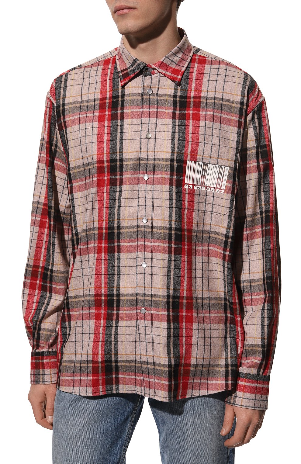 Рубашка из шерсти и хлопка VTMNTS, арт. VL14SH750S/5037, фото 3