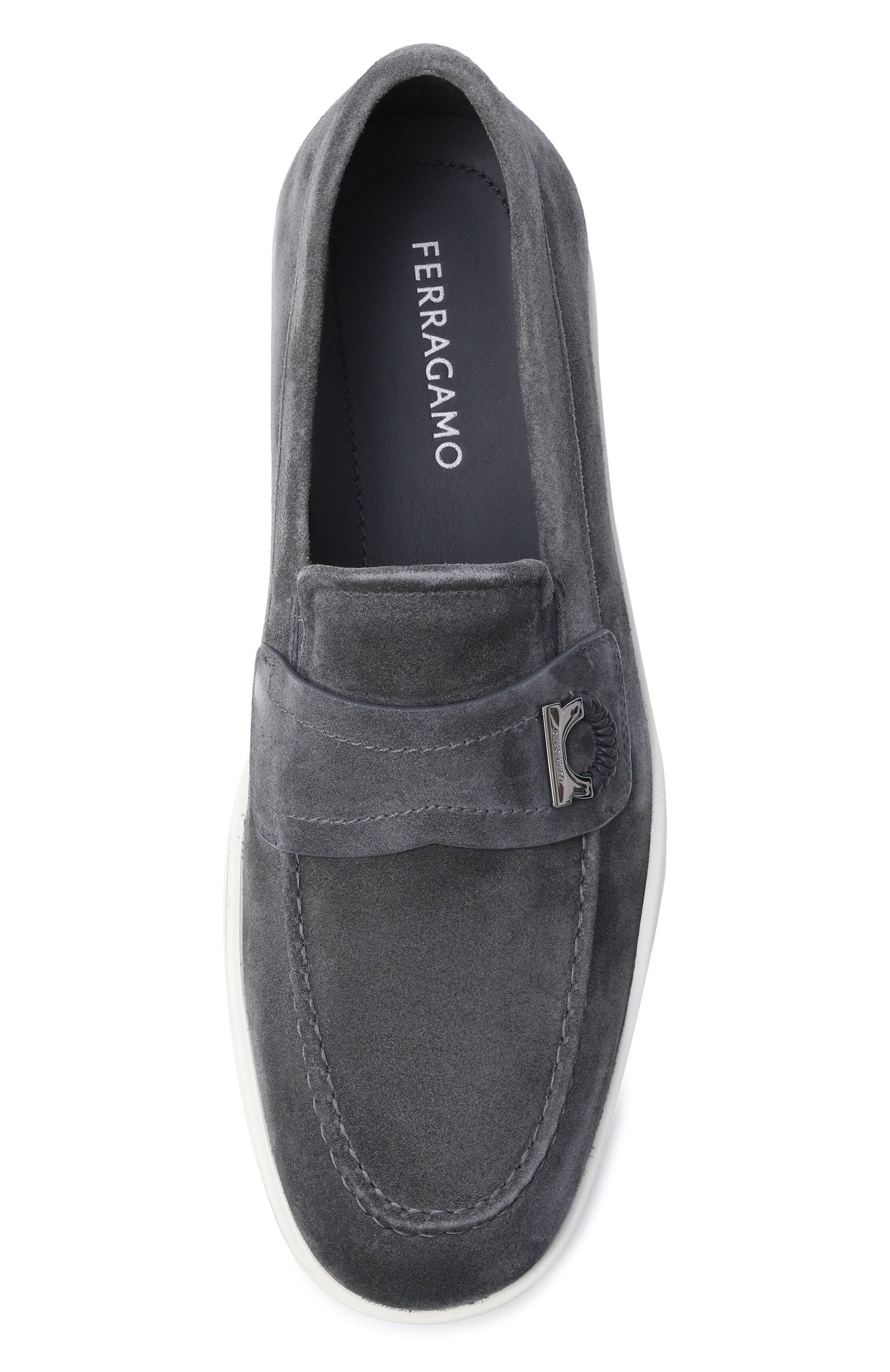 Замшевые лоферы FERRAGAMO, арт. 02A374/789_SUEDE, фото 5