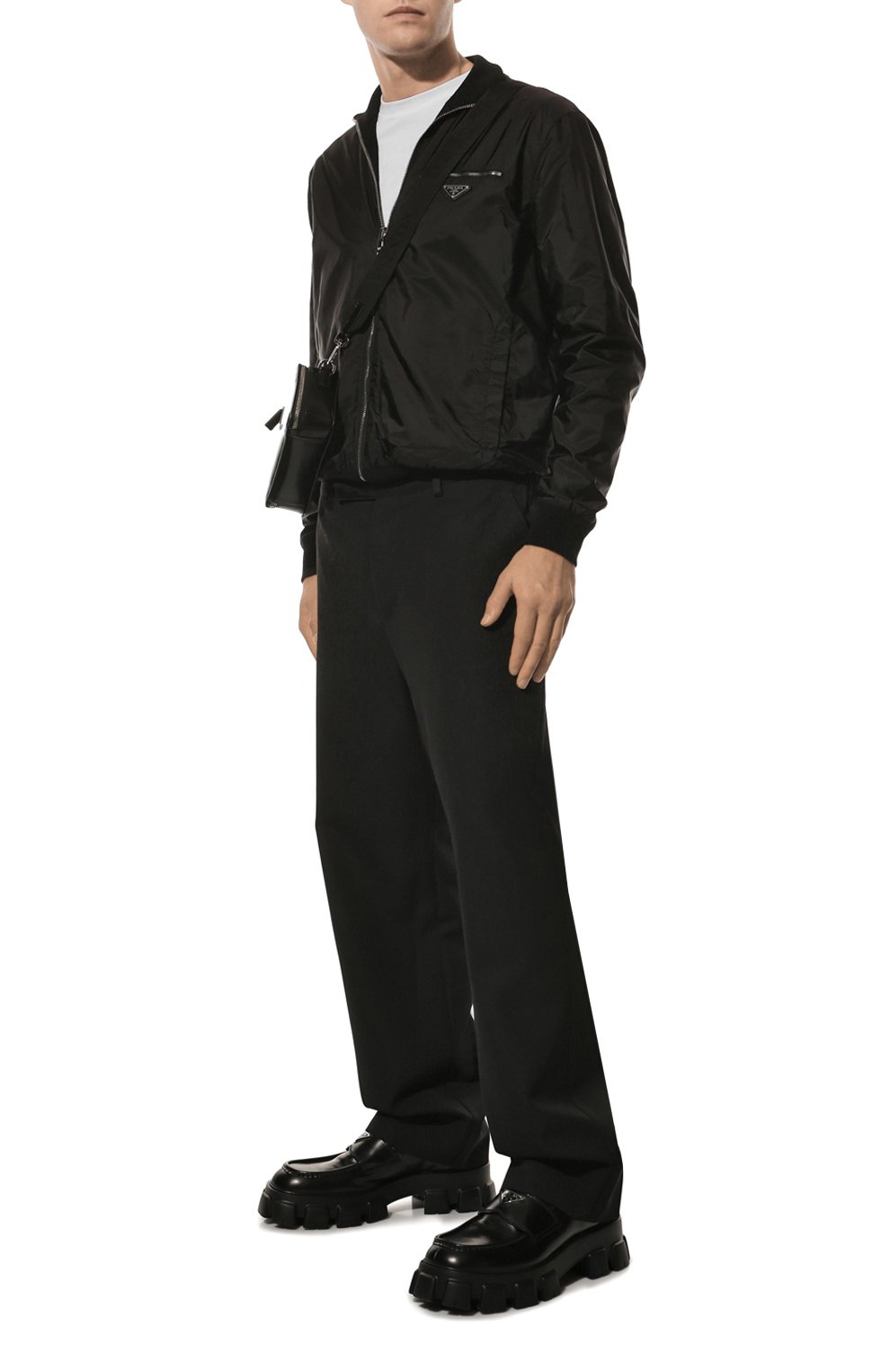 Шерстяные брюки PRADA, арт. SPH177-1XTO-F0002-221, фото 2