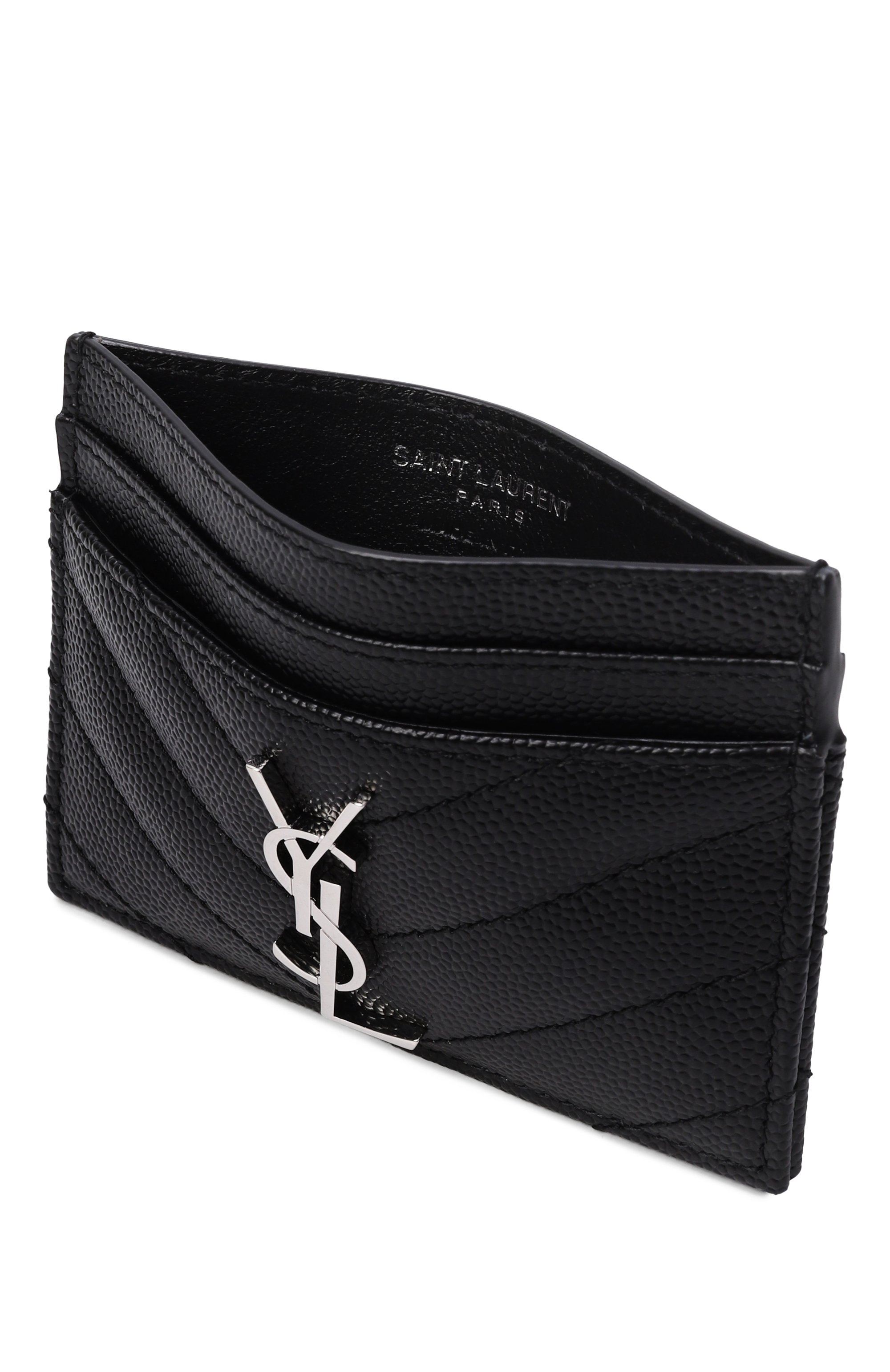 Кожаный футляр для кредитных карт SAINT LAURENT, арт. 423291/B0W02, фото 3