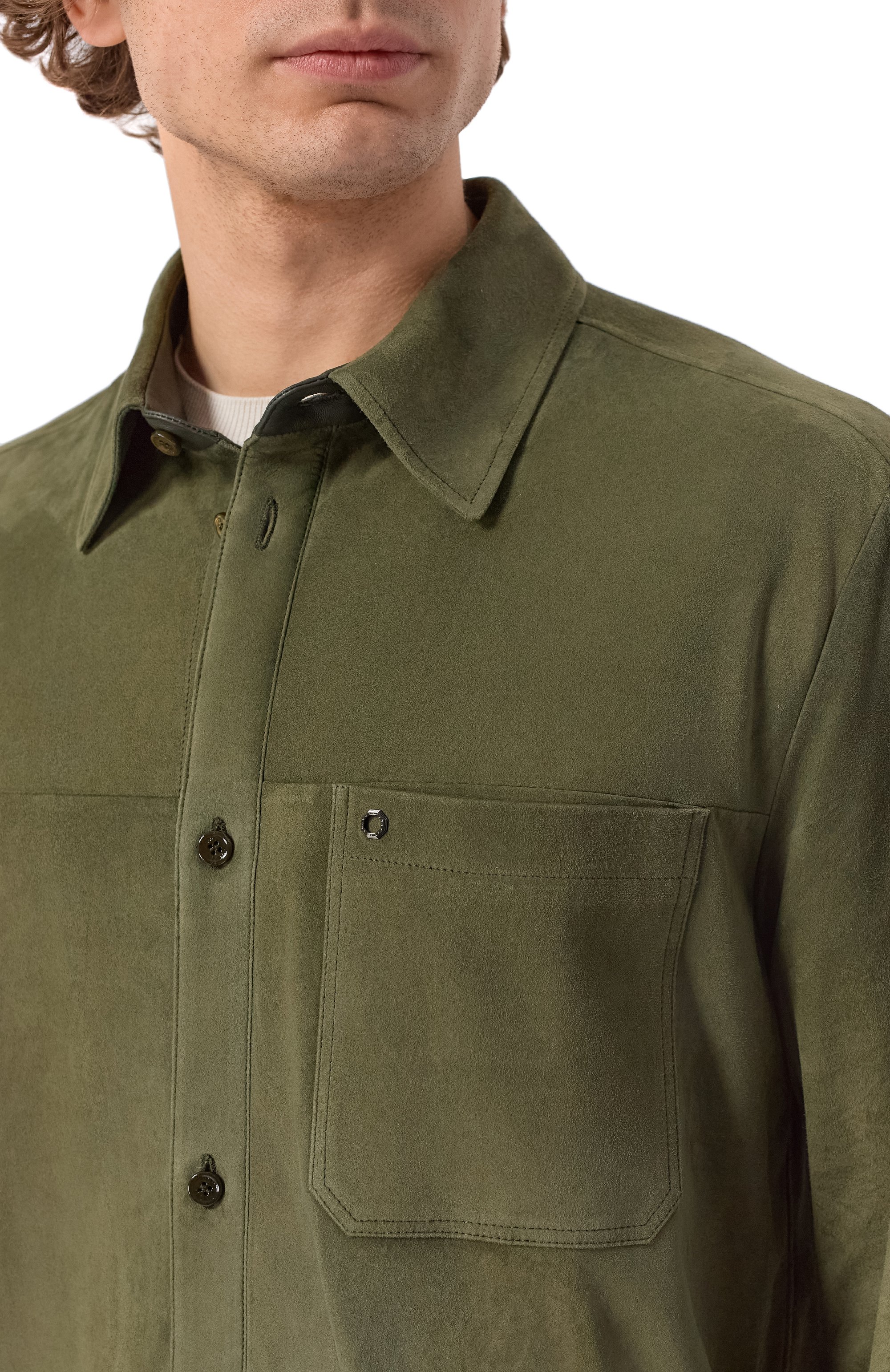 Замшевая рубашка STEFANO RICCI, арт. M7J6100352/SUEJS3_001, фото 5