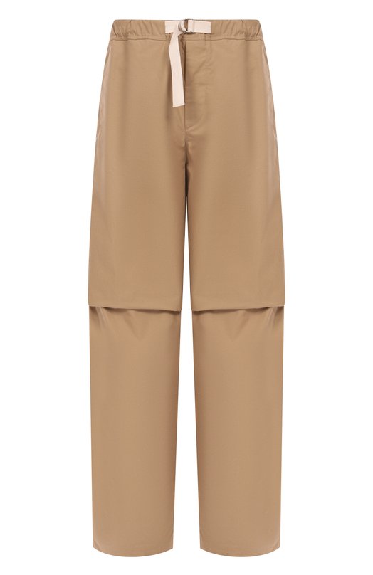 Хлопковые брюки Jil Sander J47KA0268-J45296 Бежевый J47KA0268-J45296