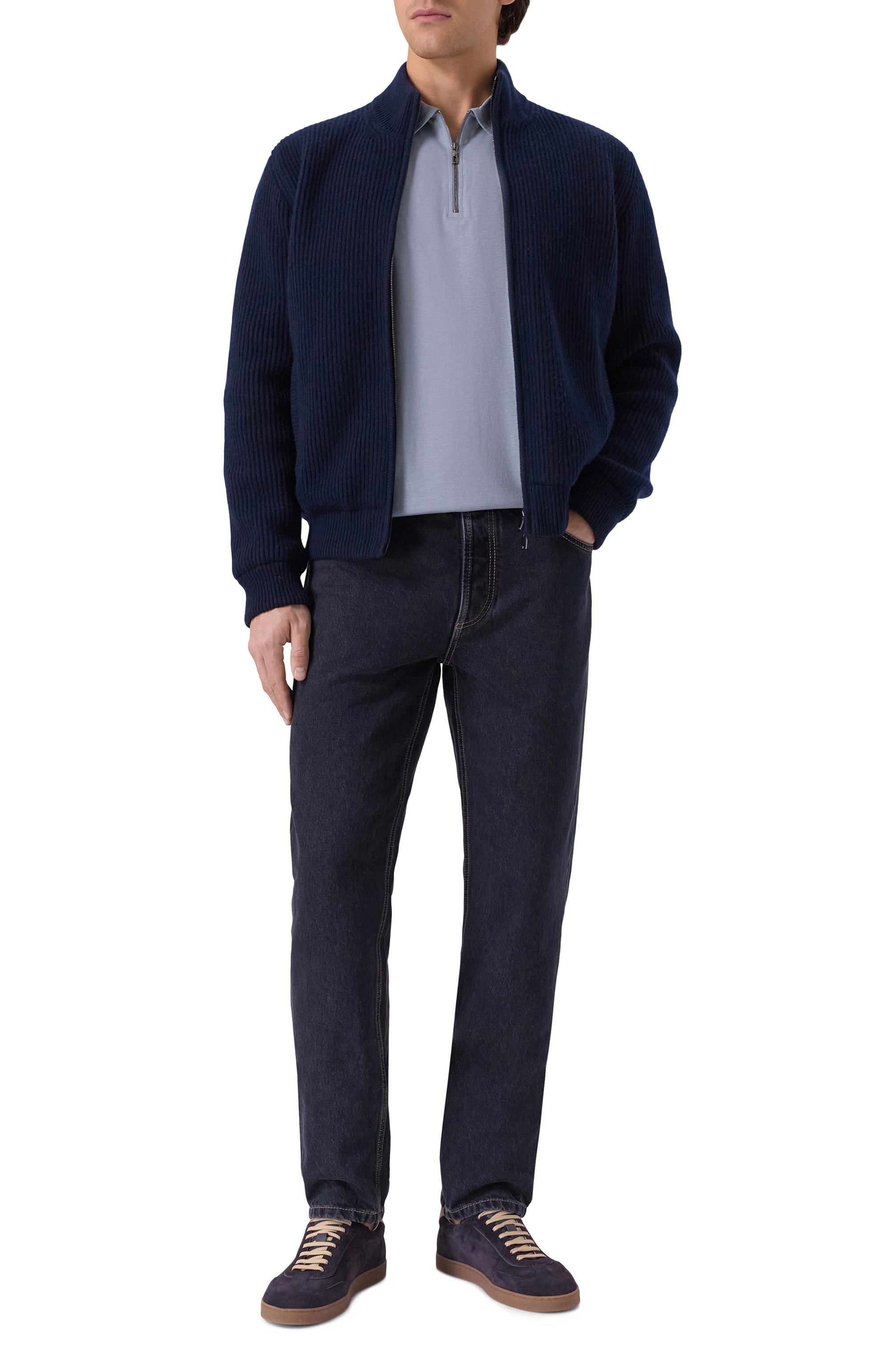 Поло из лиоцелла и хлопка GIORGIO ARMANI, арт. 3DSF53/SJCBZ, фото 2